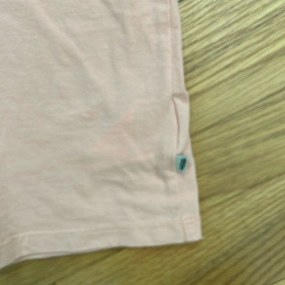 Vans T-Shirt Pink Flocked Logo Letters Short Sleeve Cotton Size Small - Picture 3 of 6